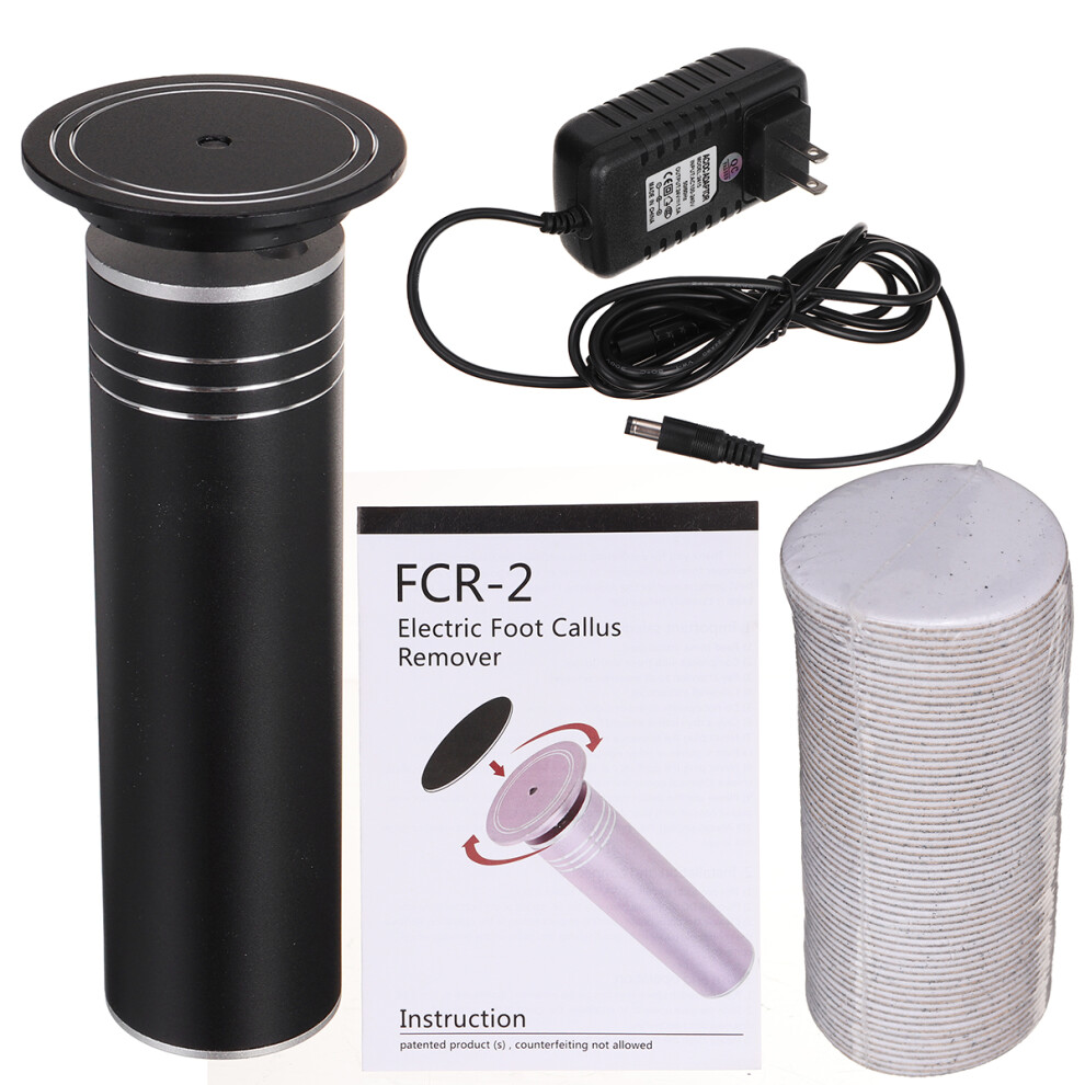 Black Fcr-2 Electric Foot File Pedi Spin Removes Calluses Pedicure Dead Dry Skin Grinding Peeling Foot Care Exfoliating Device