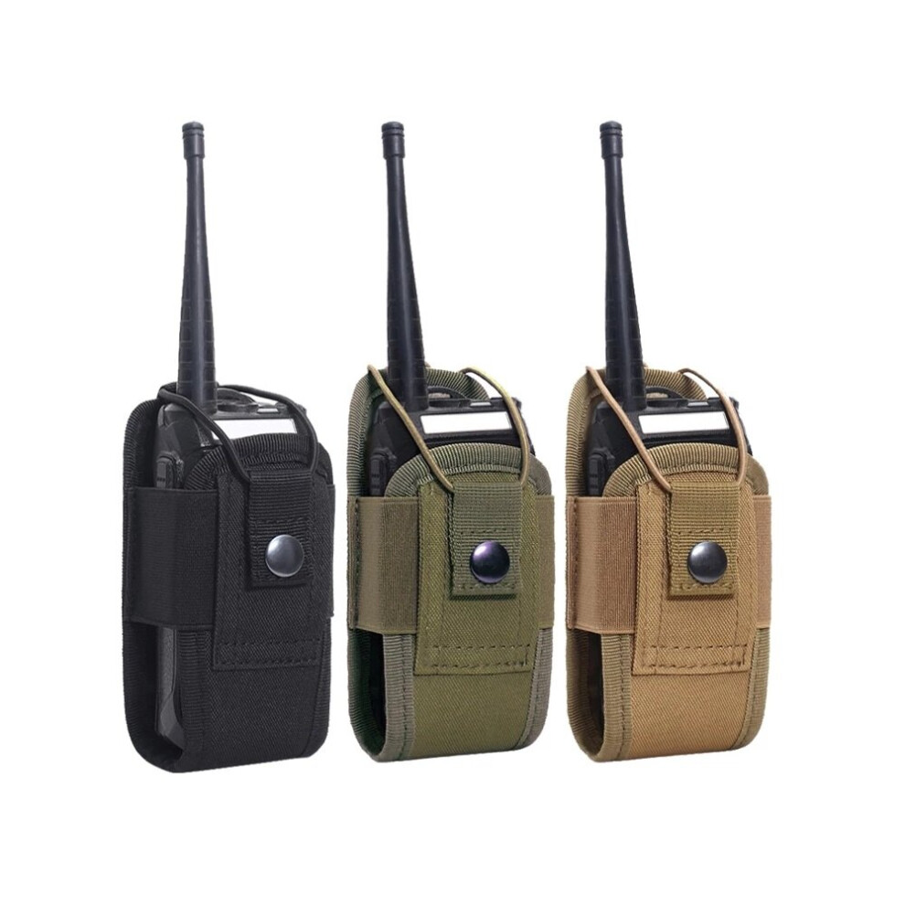 2Pcs 1000D Tactical Molle Radio Walkie Talkie Pouch Waist Bag Holder Pocket Portable Interphone Carry Bag For Hunting Camping 6900926738909