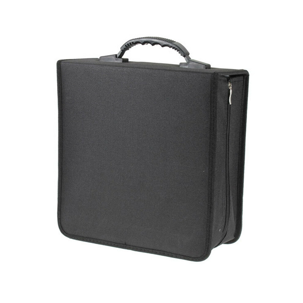 320 pcs Disc CD DVD VCD Holder Storage Media Carry Wallet Album Bag Case Black