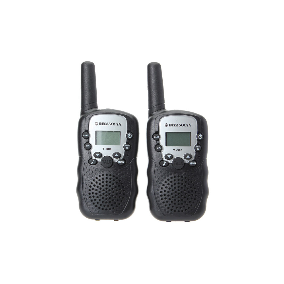 2Pcs T-388 0.5W Uhf Auto Multi-Channels Mini Radios Walkie Talkie Black 610515701042