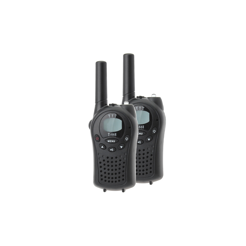 T-688 0.5W Uhf Auto Channels Mini Radios Walkie Talkie Pair Black 731943114591