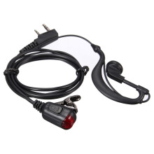 2 Pin PTT Cuffia Microfono Auricolare per Walkie Talkie