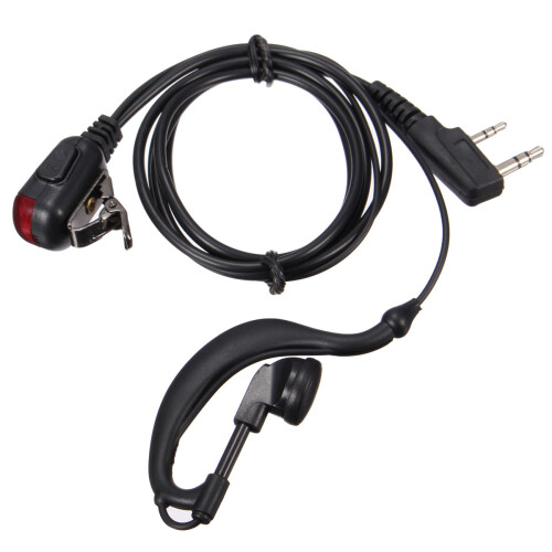 2 Pin PTT Headset Microfoon Oortelefoon voor Walkie Talkies 2