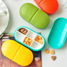 6 Scomparti Organizer portable per Medicinali Scatola per Pillole