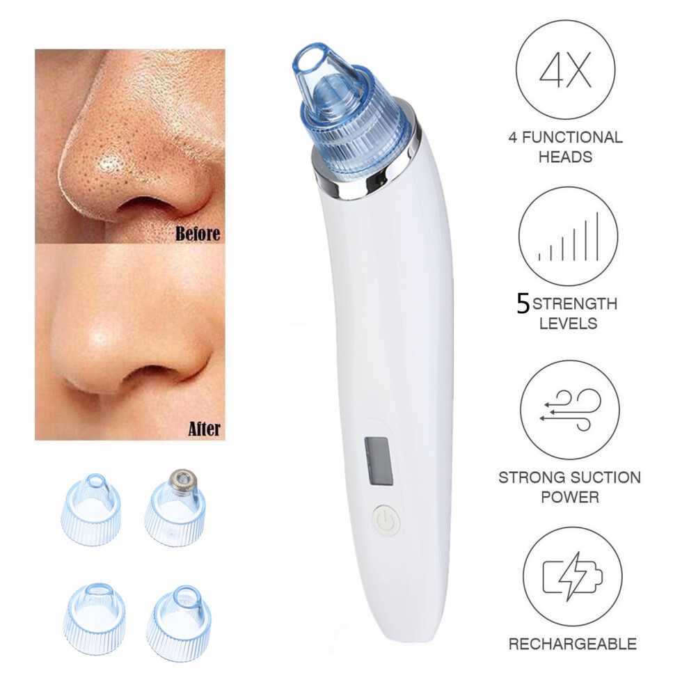 Electric Blackhead Vacuum Acne Remover Cleaner Pore Remover Electric Skin Facial Cleanser Care