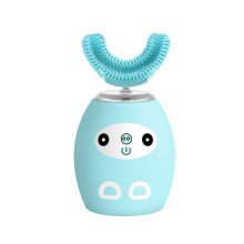 Kinderen 360 Silicone U - vormige Sonic Elektrische Tandenborstel Intelligente Oplading IPX7 Waterdichte Draagbare Tandenborstel