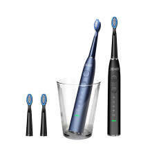 SEAGO SG-575 Spazzolino electric Sonico 5 Modalità IPX7 Impermeabile Ricaricabile Timer Pulitore per Denti con 5 Testine di Ricambio