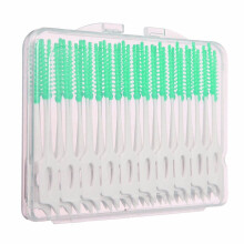 40 Stück Interdentalbürsten Zahnseide Bürste Elastische Massage Zahnstocher