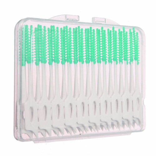 40 stuks Interdentale Tandenflosborstel Elastische Massage Tandpicks