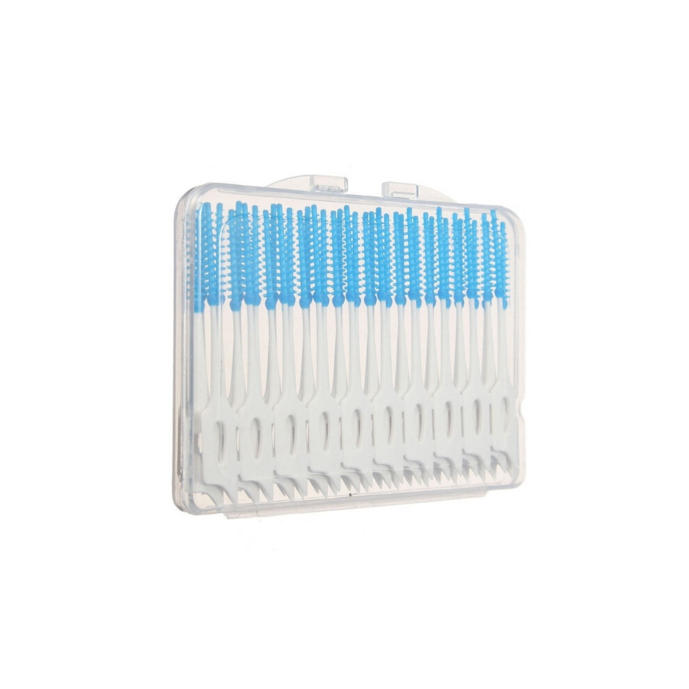 200pcs Interdental Between Teeth Floss Brush Elastic Massage Gum Toothpick