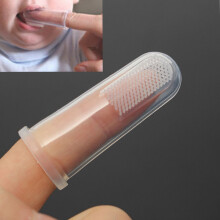 4 Pezzi Spazzolino da denti in silicone morbido per bambini pulizia delle gengive e massaggio delle dita