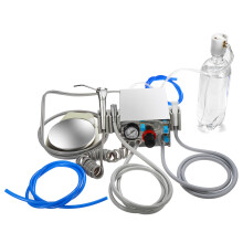 Tandheelkundige Turbine Eenheid Compressor 4 Gat + Slang + Waterfles + Voetpedaal Gereedschap Kit