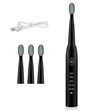 5 Modi Elektrische Tandenborstel Sonic Kracht IPX7 Waterdicht Zwart Wit Timer