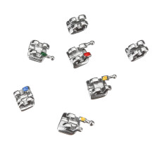 10 Pezzi Mini Supporti Ortodontici Dentali in Metallo Strumenti per la Cura Dentale Trattamenti Dentali