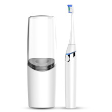 KCASA Sonic Elektrische Tandenborstel Kit UV Sanitizer Droger Spoelbekertje Draagbaar Volwassenen Wit