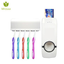 Distributore di dentifricio automatico spremi dentifricio set di supporto per spazzolino da denti.