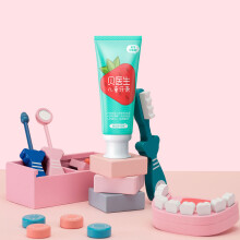 Dr.Bei 0+ Dentifricio per Bambini Probiotici Anti-acaro per la Salute Orale dei Denti dei Bambini