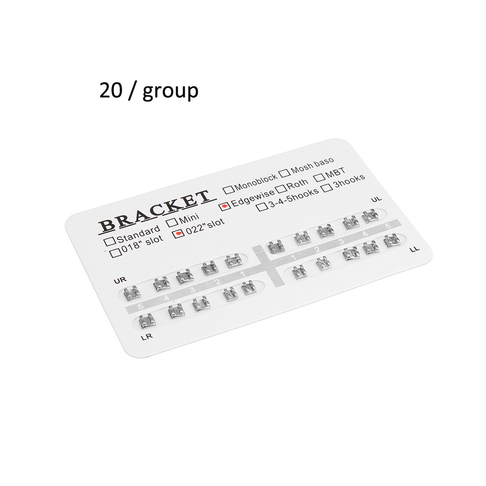 Dental Orthodontic Bracket Mini Metal Braces Roth 3-4-5 Hooks Tools