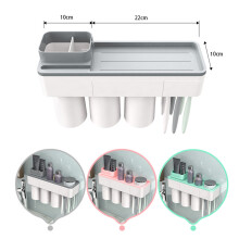 Supporto per spazzolini da denti magnetico da parete per bathroom organizer per tubo di dentifricio.