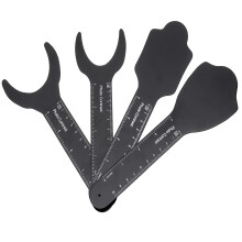 4PCS Tandheelkundige Gereedschappen Mondafbeelding Contrasterende Kaak Fotografie Zwarte Achtergrond Bord