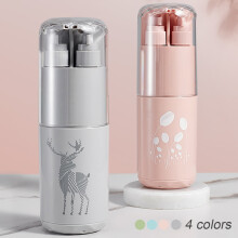 5 Pezzi Porta spazzolino da viaggio portable con pettine custodia organizer per lo stoccaggio dispenser per shampoo e gel doccia