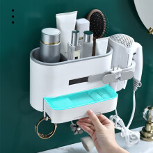Toiletplank Haardroger Krultang of Steilkamhouder Badkamer Wandmontage Stand Set Wandhaak