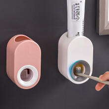Distributore di dentifricio automatico con estrusore supporto da parete.