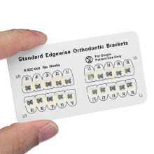 10 Pakketten Tandheelkundige Orthodontische Edgewise Metalen Beugels Standaard Edgewise 0.022 Sleuf