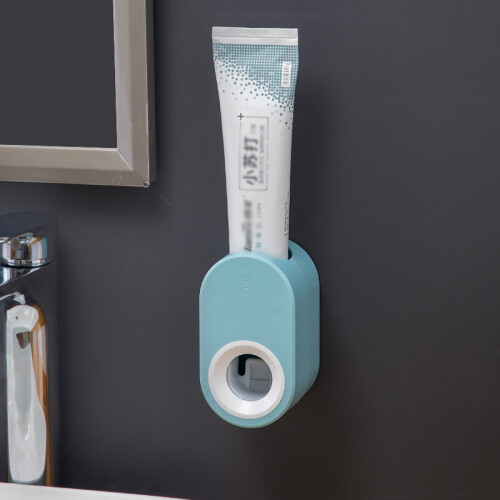 Distributore di dentifricio automatico con estrusore supporto da parete. 1