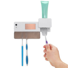 UV Licht Sterilisator Tandenborstelhouder Tandpasta Dispenser Wandgemonteerde Cleaner