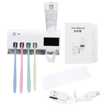 2 in 1 Zonne - UV - Licht Ultraviolet Intelligente Tandenborstelhouder Sterilisator Set Tandenborstel Sterilisator