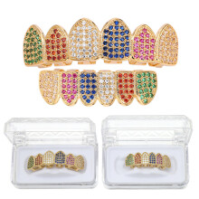 Set di Griglie per Denti Colorate in Rame per Bocca Strumenti Dentali
