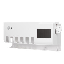 Dispenser di dentifricio automatico spremi sterilizzatore per spazzolini UV supporto da parete per bathroom