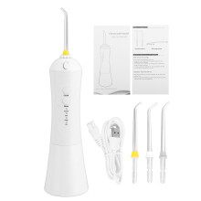 USB tragbarer elektrischer Wasserflosser 800mAh wiederaufladbar IPX7 wasserdichtes Mundspülgerät Wasserzahnstochers Zahnpflege mit 3 Aufsätzen