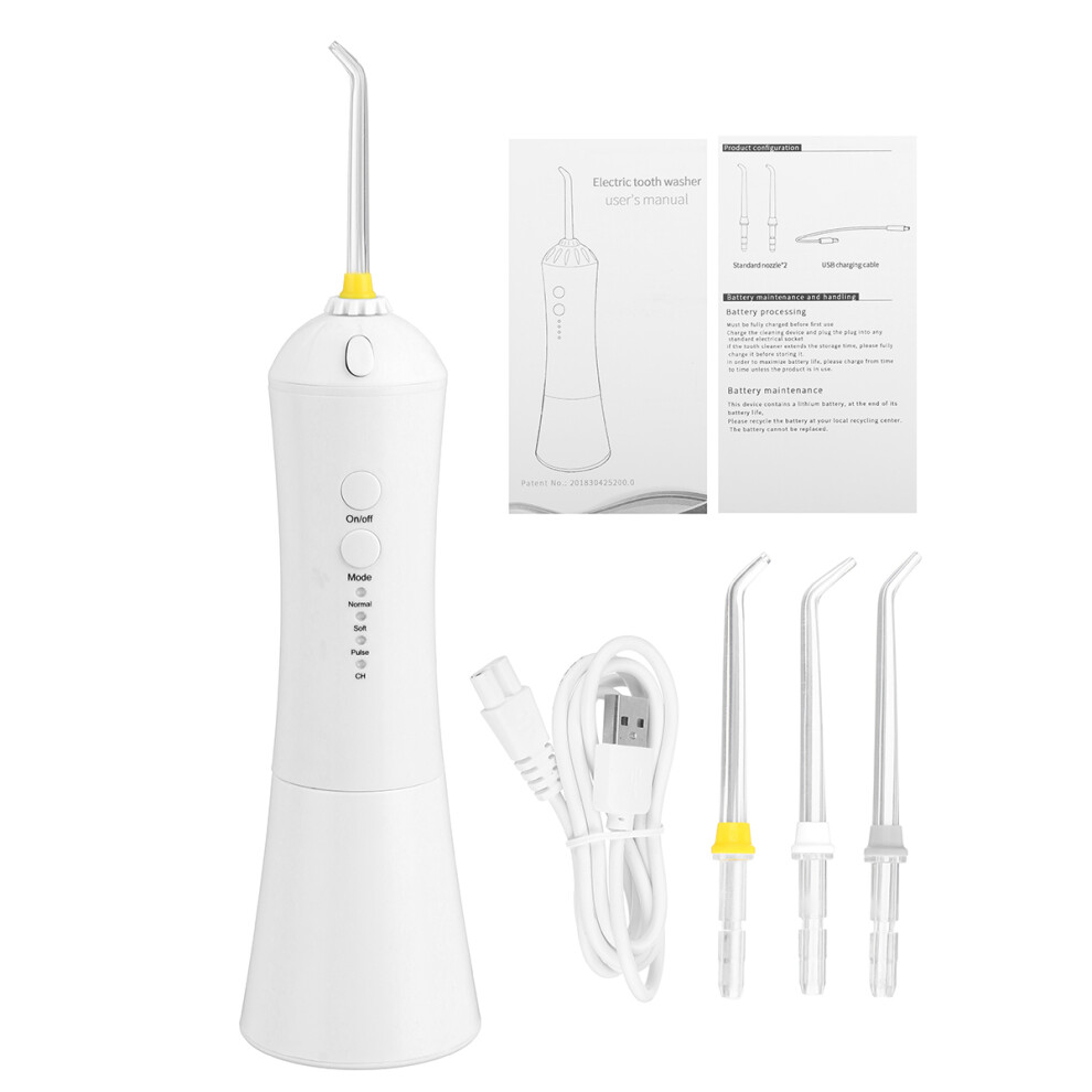 USB Portable Electric Water Flosser 800mAh Rechargeable IPX7 Waterproof Oral Irrigator Water Toothpick Dental Care With 3 Tips