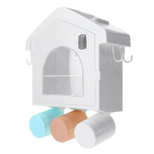 Tandenborstelhouder Tandpasta - dispenser Toilettenbenodigdheden Opbergrek met 3 Bekers