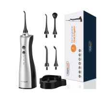 Mornwell D50BS Volwassenen Elektrische Mondirrigator Draagbare Waterflosser Inductieve USB Oplaadbare Tandheelkundige Waterflosser Tandenreiniger