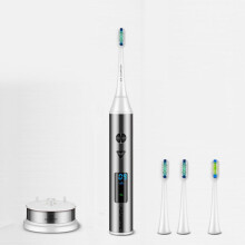 Sonic Elektrische Tandenborstel Volwassenen IPX7 Oplader Houder Kleuren Scherm Tandenborstel Snelle Oplading met 3 Vervangende Koppen