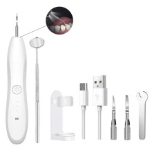 Rimuovi tartaro dentale ad ultrasuoni Spazzolino electric per rimozione macchie dentali Spazzolino con 3 modalità regolabili e luce ausiliaria L