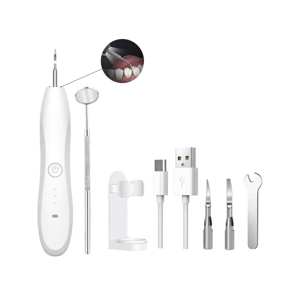 Light Ultrasonic Dental Calculus Remover Electric Tooth Stain Removal Toothbrush 3 Mode Adjustable Tooth Cleaner With Led Auxiliary