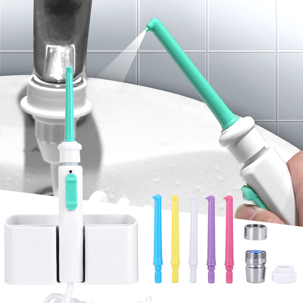 Water Dental Flosser Faucet Oral Irrigator Water Jet Floss Dental Irrigator Dental Pick Oral Irrigation Teeth Cleaning Machine