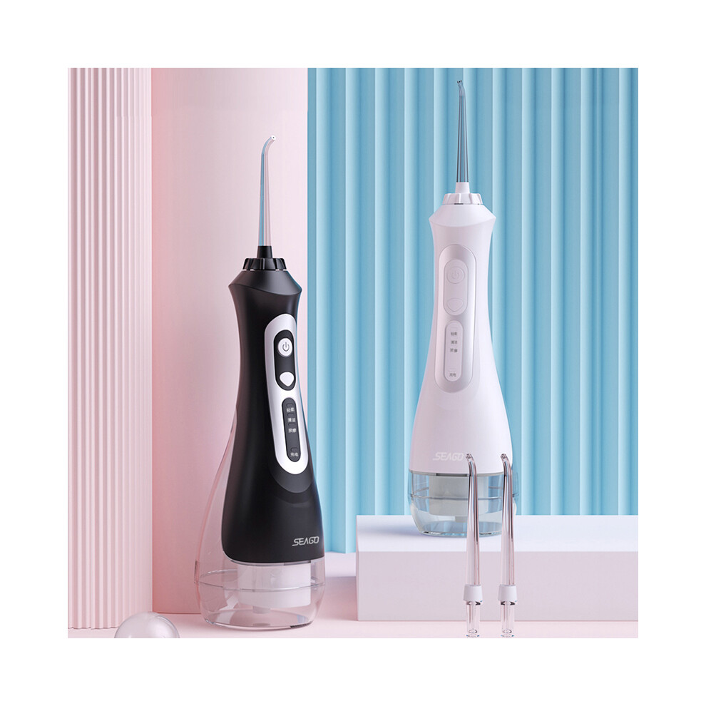 SEAGO SG-833 USB Rechargeable Water Flosser Oral Irrigator Dental 3 Modes 200ML Water Tank Water Jet IPX7 Waterproof