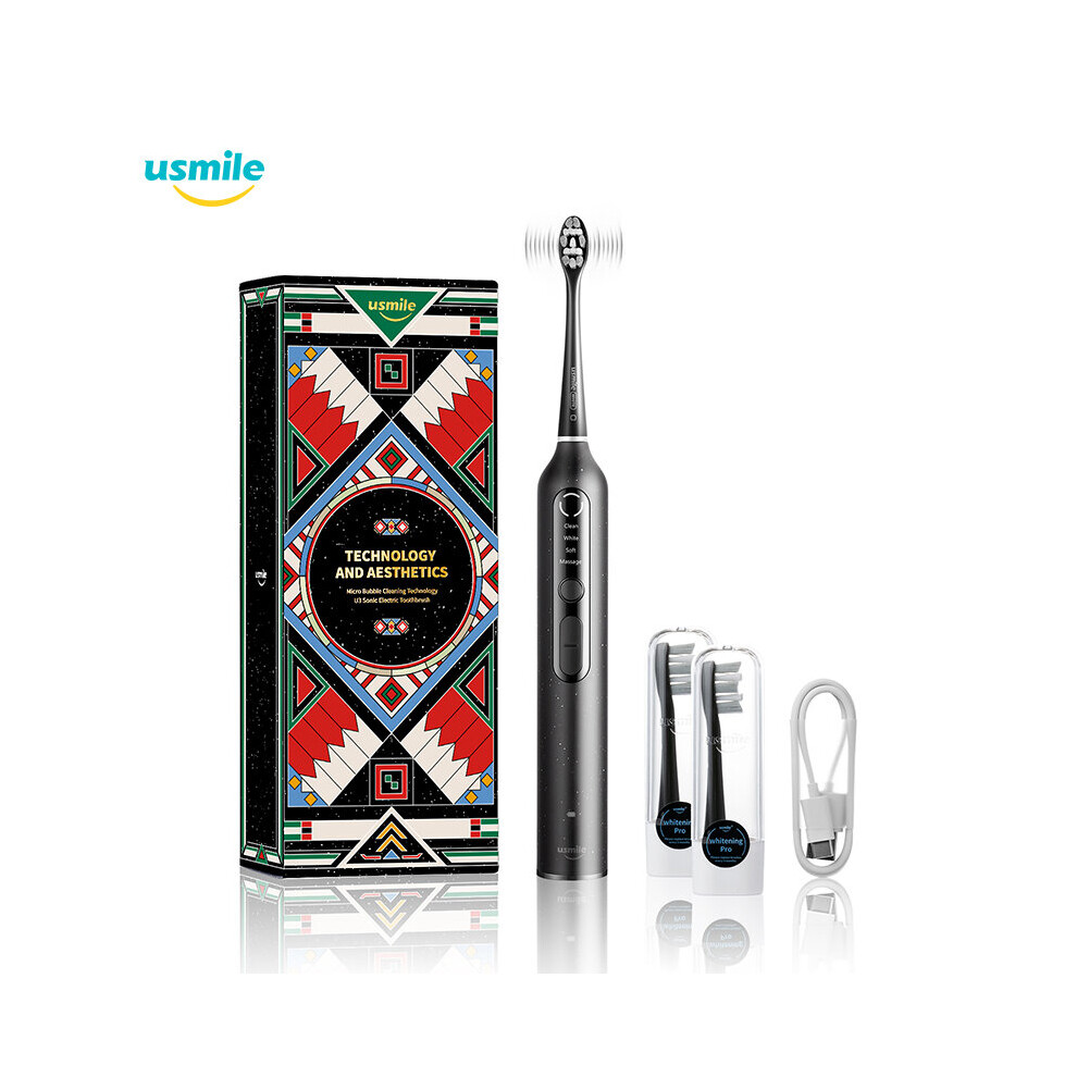 Usmile U3 Micro Bubble Ultrasonic Electric Toothbrush Teeth Whitening Sonic IPX7 Waterproof Fast Charging USB Rechargeable Brush