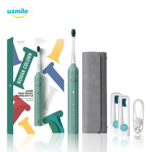 Usmile Y1S Spazzolino electric Sonico Ricaricabile Impermeabile Testine di Ricambio Spazzolino Automatico Timer Intelligente per Adulti