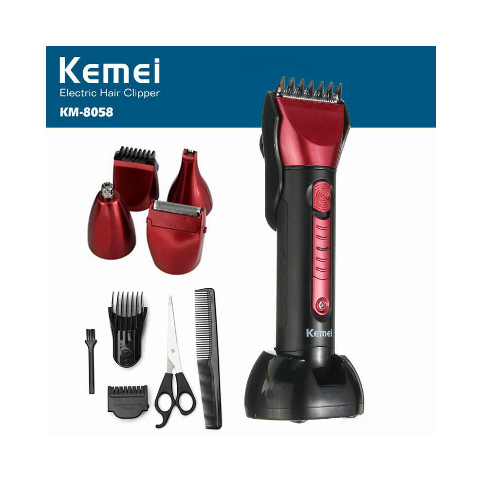 5 In 1 Durable Professional Rechargeable Electric Hair Clipper Trimmer Grooming Kit