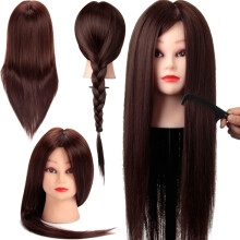 24 Inch Blonde Opleidings Haarstyling Knip Mannequin Hoofd met Klem