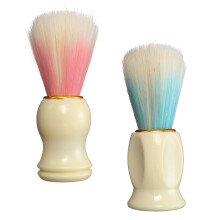 Crema da barba in schiuma con manico in plastic per uomini pennello per capelli pennello da barbiere.