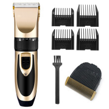 Rasoi elettrici ricaricabili in oro tagliacapelli rasoio per barba taglio di capelli lama in ceramica 110-240V
