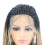 Parrucca lunga dritta nera africana con pizzo frontale - black brown 3