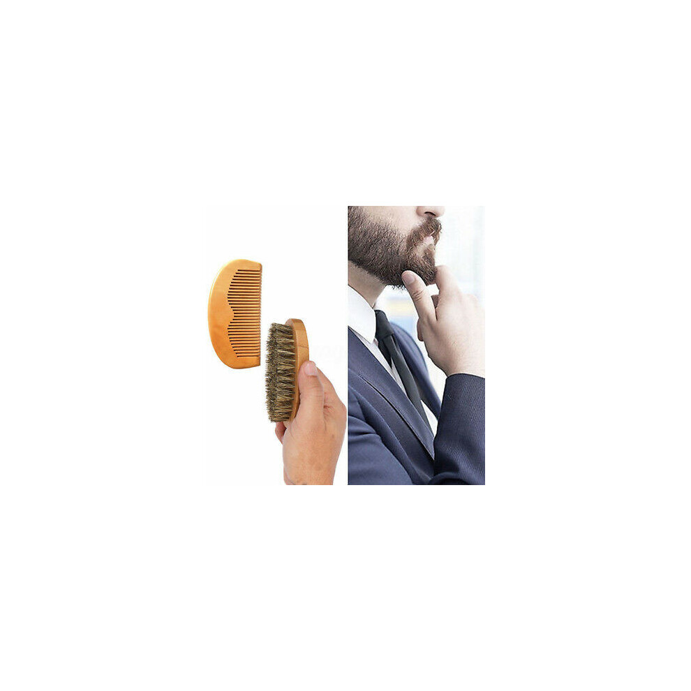 Unisex Not,Specified Boar Bristle Beard Brush And Comb Beard Comb Mens Grooming